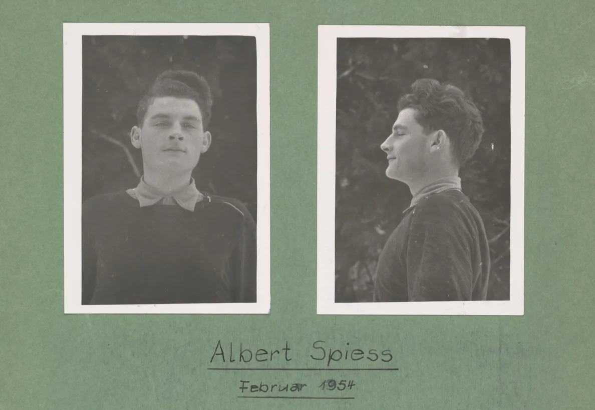 Albert Spiess ca. 1951 im Landerziehungsheim Albisbrunn.